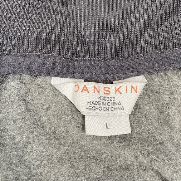 Danskin Grey Marble Zip Up Hooded Sweatshirt - Picture 10 of 11